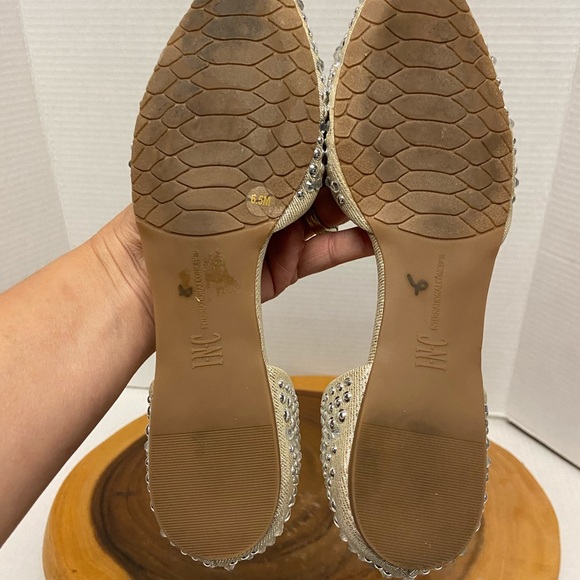 INC Concepts Blinged Jeweled CRESCENTS flats - Picture 9 of 12